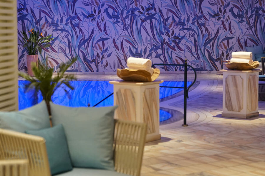 Die Wellnesslandschaft im Hotel VILA VITA Rosenpark